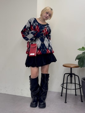 カフェ店長aoiさん（レディース・147cm）の冬コーディネート