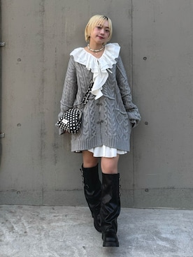 カフェ店長aoiさん（レディース・147cm）の春コーディネート