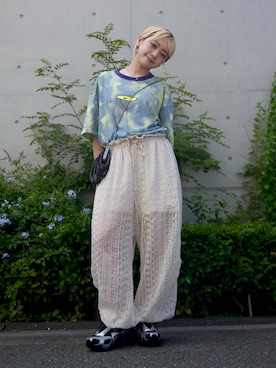 「NIKE（ナイキ）のアイテム」を使った、カフェ店長aoiさん（レディース・147cm）の夏コーディネート