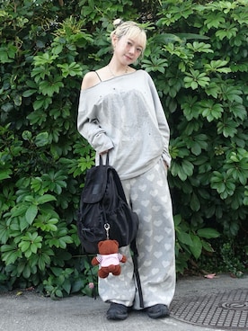 「TINA：JOJUN（ティーナジョジュン）のアイテム」を使った、カフェ店長aoiさん（レディース・147cm）の春コーディネート