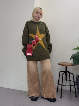 「アイテム（その他）」を使った、カフェ店長aoiさん（レディース・147cm）の秋コーディネート