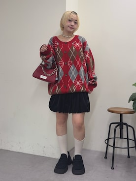 「アイテム（その他シューズ）」を使った、カフェ店長aoiさん（レディース・147cm）の秋コーディネート