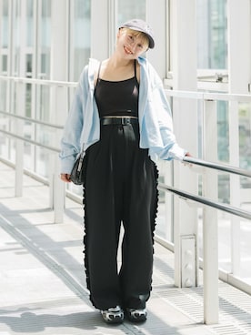 カフェ店長aoiさん（レディース・147cm）の夏コーディネート