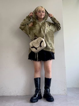 「アイテム（その他）」を使った、カフェ店長aoiさん（レディース・147cm）の夏コーディネート