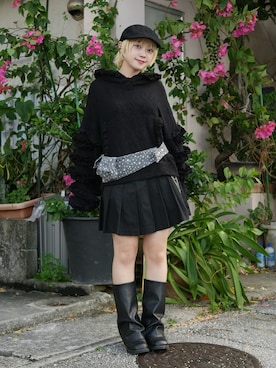 カフェ店長aoiさん（レディース・147cm）の春コーディネート