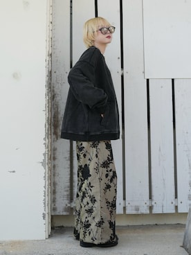 「アイテム（ファッション雑貨）」を使った、カフェ店長aoiさん（レディース・147cm）の秋コーディネート