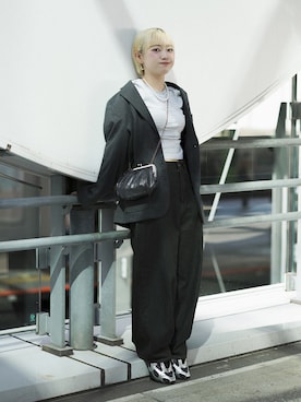 「アイテム（その他）」を使った、カフェ店長aoiさん（レディース・147cm）の秋コーディネート