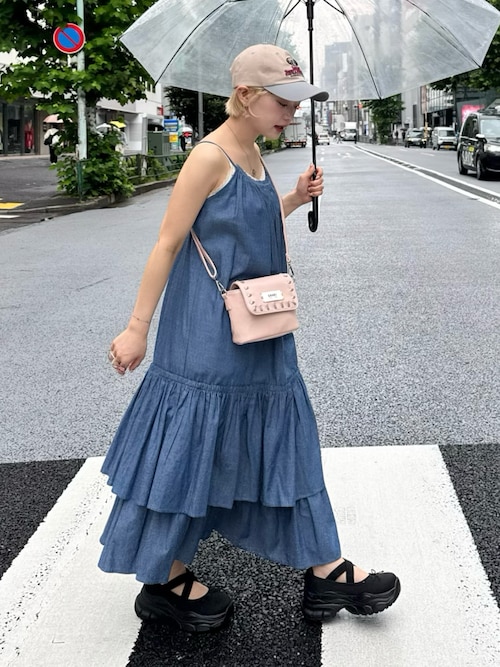 CIAOPANIC スニーカー 厚底クロスリボンメリージェーン