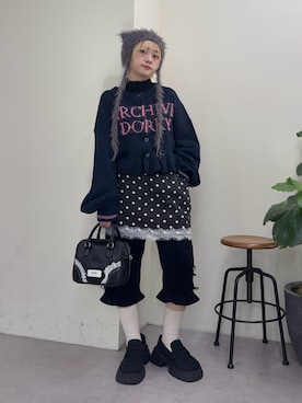 「アイテム（その他）」を使った、カフェ店長aoiさん（レディース・147cm）の秋コーディネート