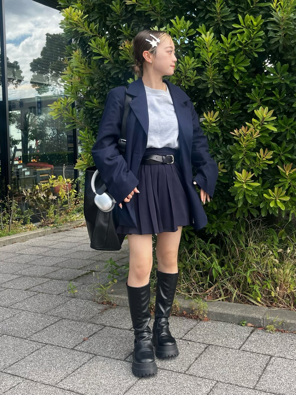 tina:jojun ワッペン付き ブレザー ジャケット ワッペン付き ブレザー TINA：JOJUNを使った人気ファッション