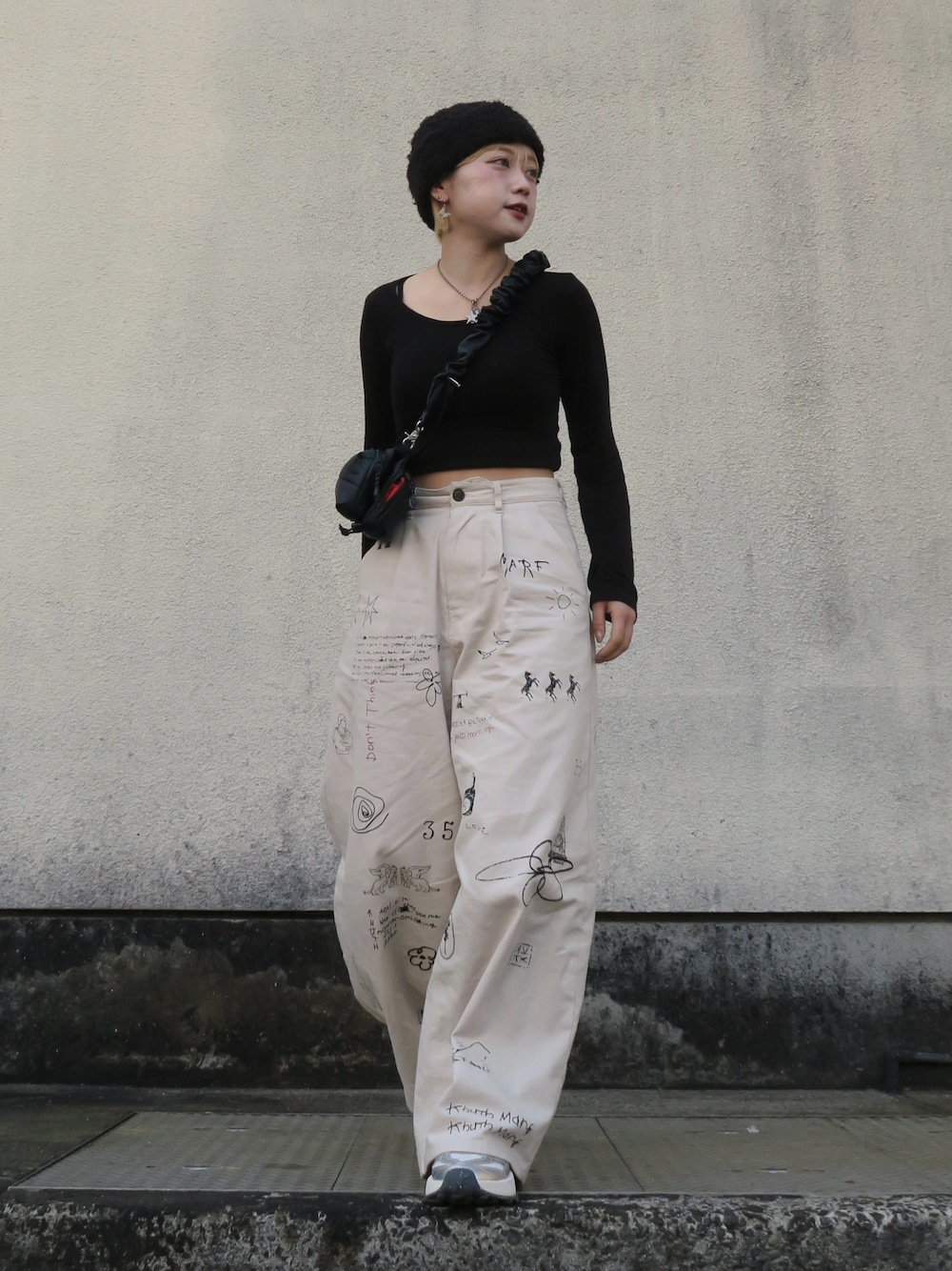 Knuth Marf high waist tattoo pants/KotokaIzumi colを使った