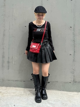 「アイテム（その他）」を使った、カフェ店長aoiさん（レディース・147cm）の秋コーディネート