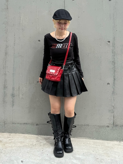 セール】ベルトデザインバイカーブーツ Y2K（ブーツ）｜gossip