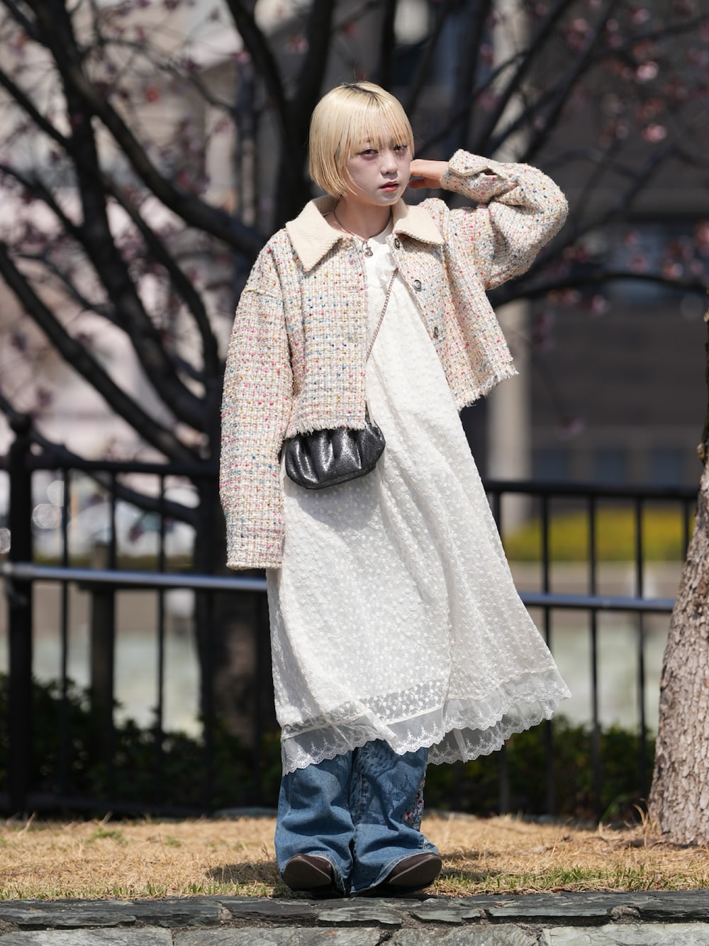 オリジナル刺繍 ウエスタンブーツ TINA：JOJUN ブラック