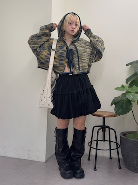 カフェ店長aoiさん（レディース・147cm）の秋コーディネート