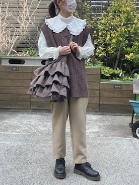 「グレイル」｜「アイテム（その他）」を使った、ひだかれいさん（レディース・154cm）の秋コーディネート