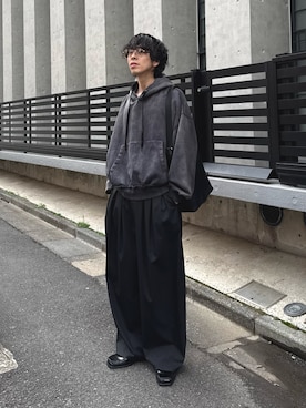 「Lui's（ルイス）のアイテム（バッグ）」を使った、クリワキタカヒロさん（メンズ・172cm）の春コーディネート