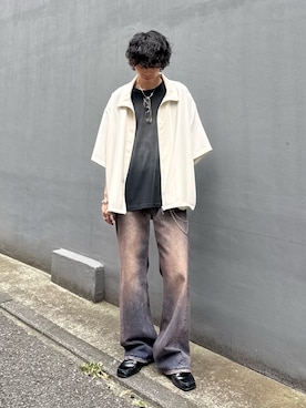「Lui's（ルイス）のアイテム（アクセサリー）」を使った、クリワキタカヒロさん（メンズ・172cm）の夏コーディネート