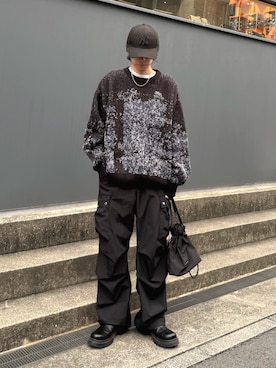 「アイテム（ショルダーバッグ）」を使った、クリワキタカヒロさん（メンズ・172cm）の冬コーディネート