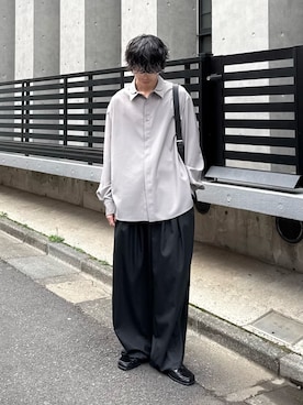 「Lui's（ルイス）のアイテム（バッグ）」を使った、クリワキタカヒロさん（メンズ・172cm）の春コーディネート