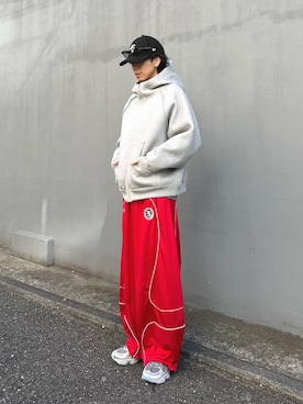 「UMBRO（アンブロ）のアイテム」を使った、クリワキタカヒロさん（メンズ・172cm）の冬コーディネート