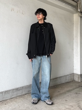 「Lui's（ルイス）のアイテム（バッグ）」を使った、クリワキタカヒロさん（メンズ・172cm）の春コーディネート