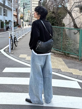 「Lui's（ルイス）のアイテム（ブーツ）」を使った、クリワキタカヒロさん（メンズ・172cm）の春コーディネート