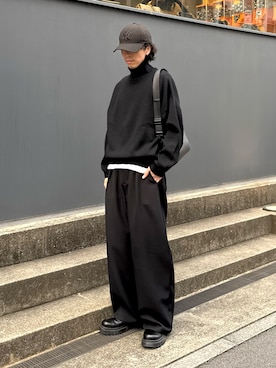 「Lui's（ルイス）のアイテム」を使った、クリワキタカヒロさん（メンズ・172cm）の冬コーディネート