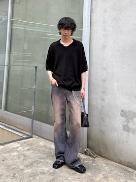 「Lui's（ルイス）のアイテム（アクセサリー）」を使った、クリワキタカヒロさん（メンズ・172cm）の夏コーディネート