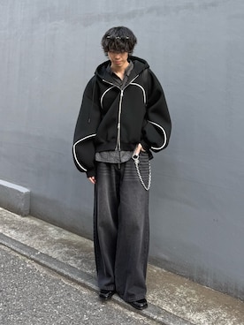 「Lui's（ルイス）のアイテム（バッグ）」を使った、クリワキタカヒロさん（メンズ・172cm）の春コーディネート