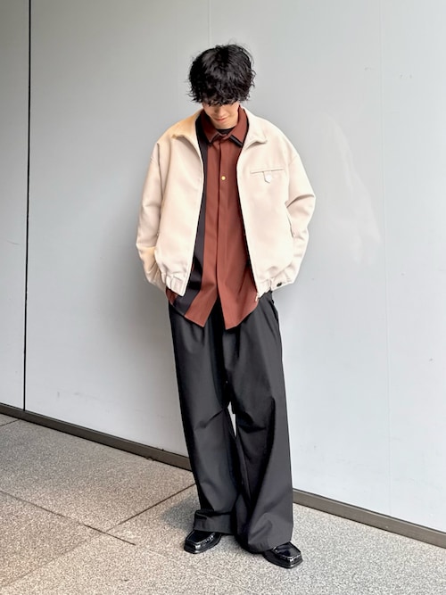 cullni/クルニ シャツ ブルゾン CULLNI/クルニ】襟レザー切替ZIPブルゾン（ブルゾン）｜CULLNI（クルニ