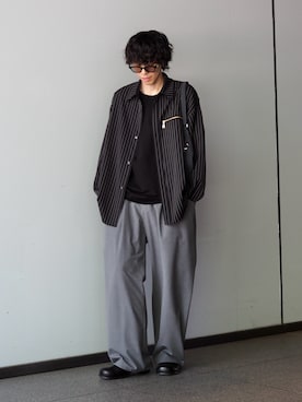 「アイテム（その他シューズ）」を使った、クリワキタカヒロさん（メンズ・172cm）の夏コーディネート