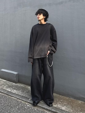 「Lui's（ルイス）のアイテム（バッグ）」を使った、クリワキタカヒロさん（メンズ・172cm）の春コーディネート