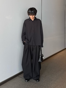 「Lui's（ルイス）のアイテム（バッグ）」を使った、クリワキタカヒロさん（メンズ・172cm）の春コーディネート