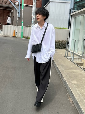 「Lui's（ルイス）のアイテム（ブーツ）」を使った、クリワキタカヒロさん（メンズ・172cm）の春コーディネート