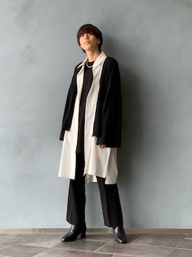 「Lui's（ルイス）のアイテム（スウェット）」を使った、クリワキタカヒロさん（メンズ・172cm）の冬コーディネート