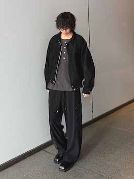 「スエード」｜クリワキタカヒロさん（メンズ・172cm）の秋コーディネート