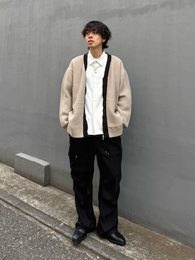 「CULLNI（クルニ）のアイテム」を使った、クリワキタカヒロさん（メンズ・172cm）の春コーディネート