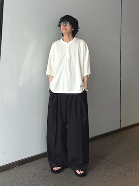 「Lui's（ルイス）のアイテム」を使った、クリワキタカヒロさん（メンズ・172cm）の春コーディネート