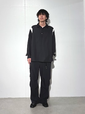 「CULLNI（クルニ）のアイテム」を使った、クリワキタカヒロさん（メンズ・172cm）の春コーディネート