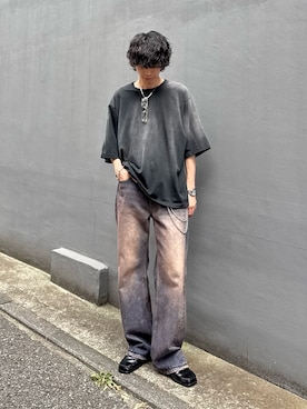 「Lui's（ルイス）のアイテム（アクセサリー）」を使った、クリワキタカヒロさん（メンズ・172cm）の夏コーディネート