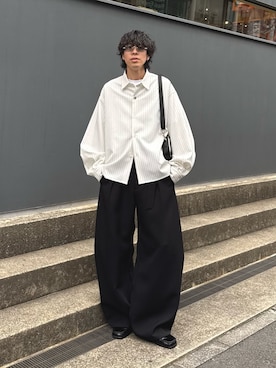 「Lui's（ルイス）のアイテム（バッグ）」を使った、クリワキタカヒロさん（メンズ・172cm）の春コーディネート