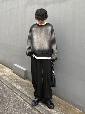 「Lui's（ルイス）のアイテム（バッグ）」を使った、クリワキタカヒロさん（メンズ・172cm）の冬コーディネート