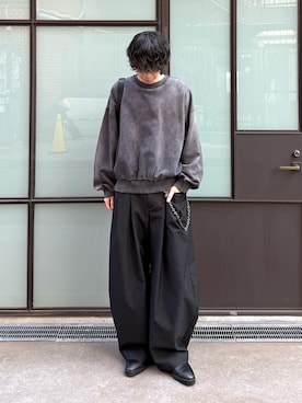 「Lui's（ルイス）のアイテム（バッグ）」を使った、クリワキタカヒロさん（メンズ・172cm）の春コーディネート