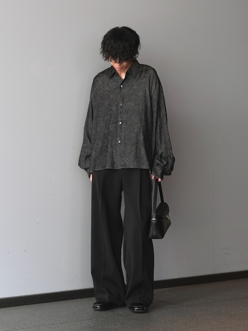 ダブルクロス タックワイドパンツ(スラックス)|Lui's(ルイス)の ダブルクロス タックワイドパンツ(スラックス)|Lui's(ルイス)の