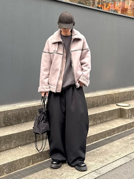 「Lui's（ルイス）のアイテム」を使った、クリワキタカヒロさん（メンズ・172cm）の冬コーディネート