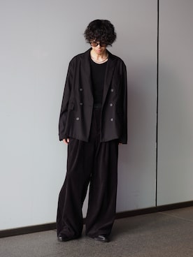 「アイテム（ジャケット/アウター）」を使った、クリワキタカヒロさん（メンズ・172cm）の夏コーディネート