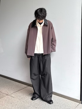 「アイテム（ブルゾン）」を使った、クリワキタカヒロさん（メンズ・172cm）の夏コーディネート