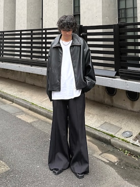「Lui's（ルイス）のアイテム」を使った、クリワキタカヒロさん（メンズ・172cm）の秋コーディネート