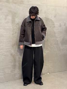 クリワキタカヒロさん（メンズ・172cm）の冬コーディネート